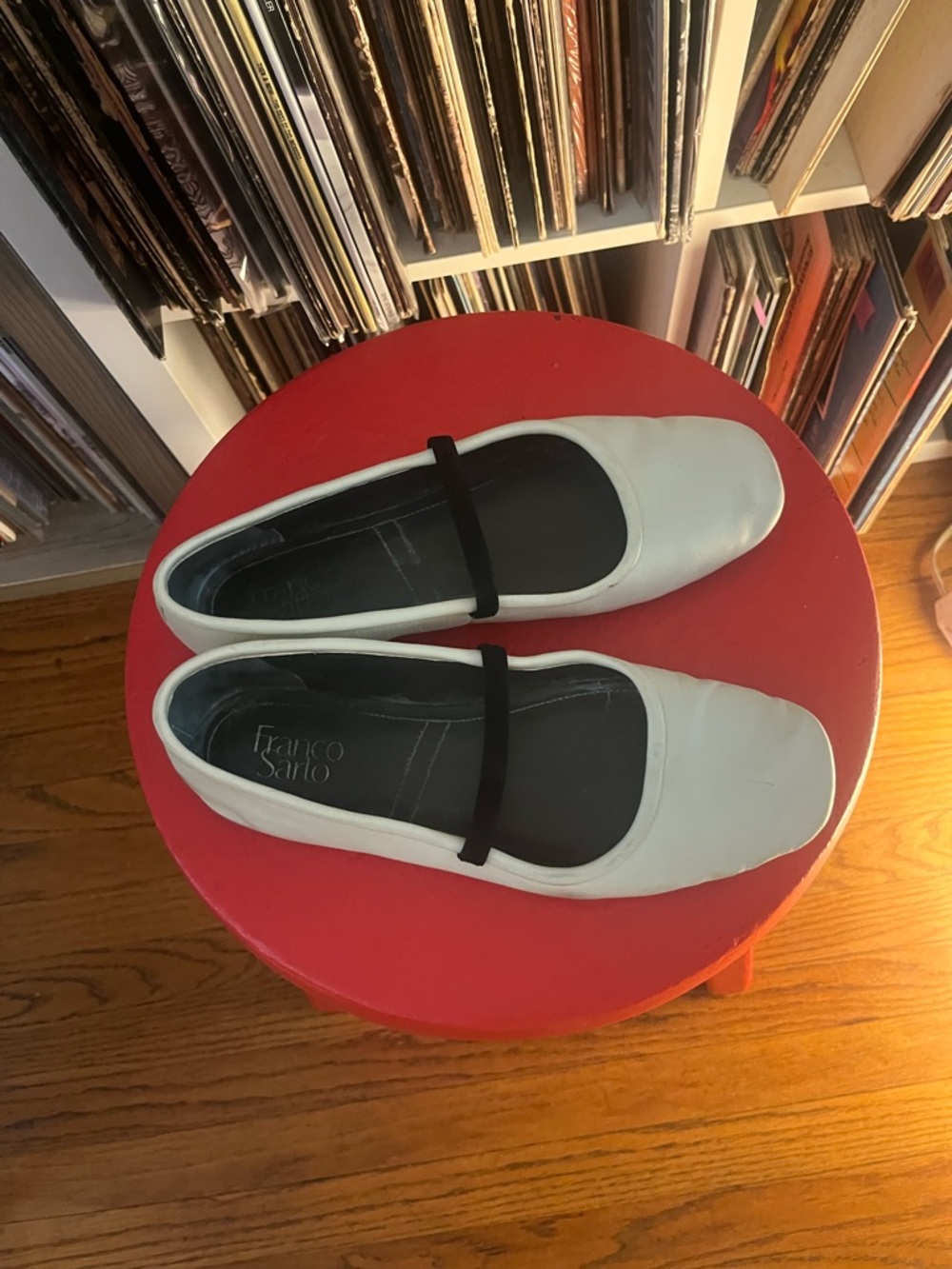 Franco Sarto genuine leather ballet flats white size 9.5 - Picture 9 of 10